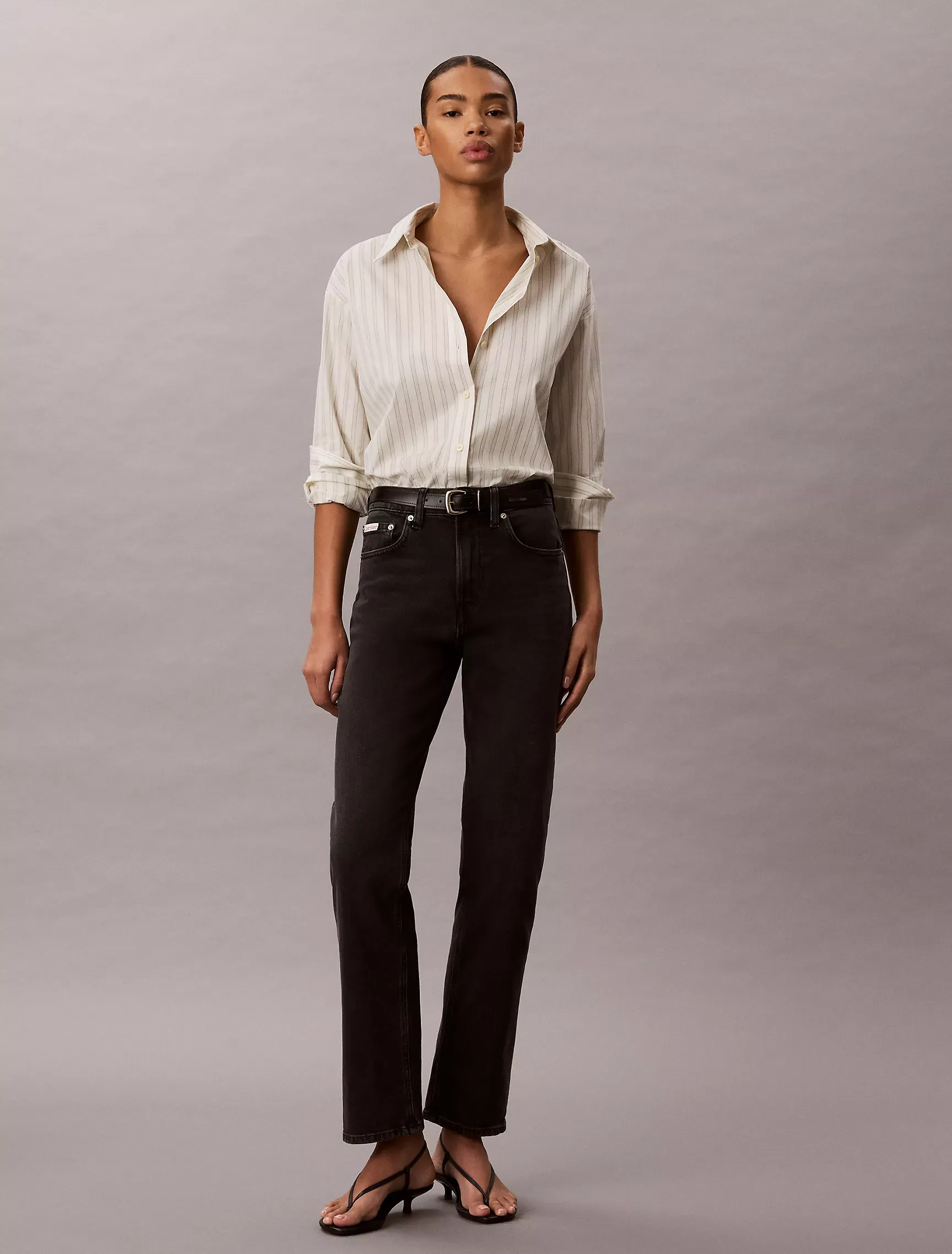 High Rise Straight Jeans