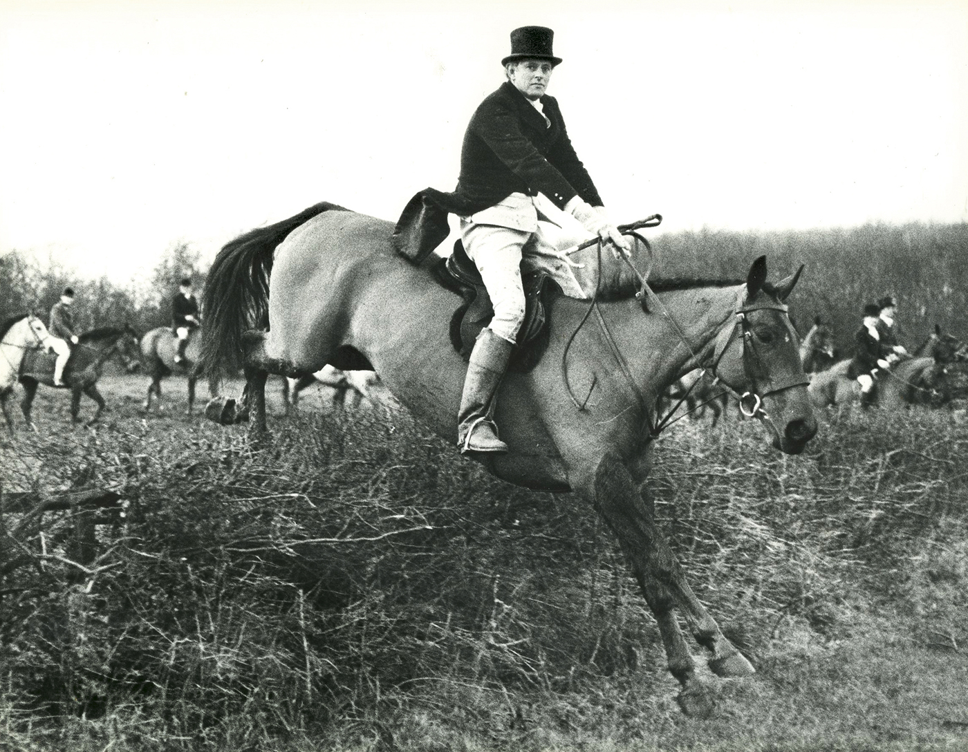 Horse and Hound Editor Michael Clayton following the Quorn
