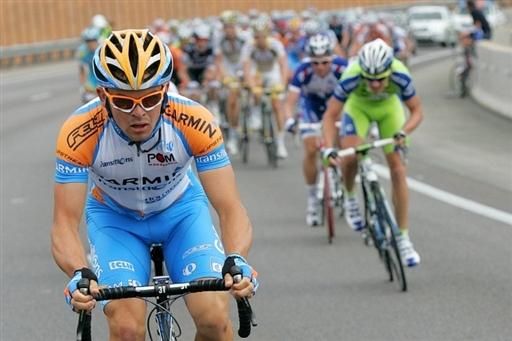Jack "Jacky Bobby" Bobridge (Garmin) on the attack on stage three.