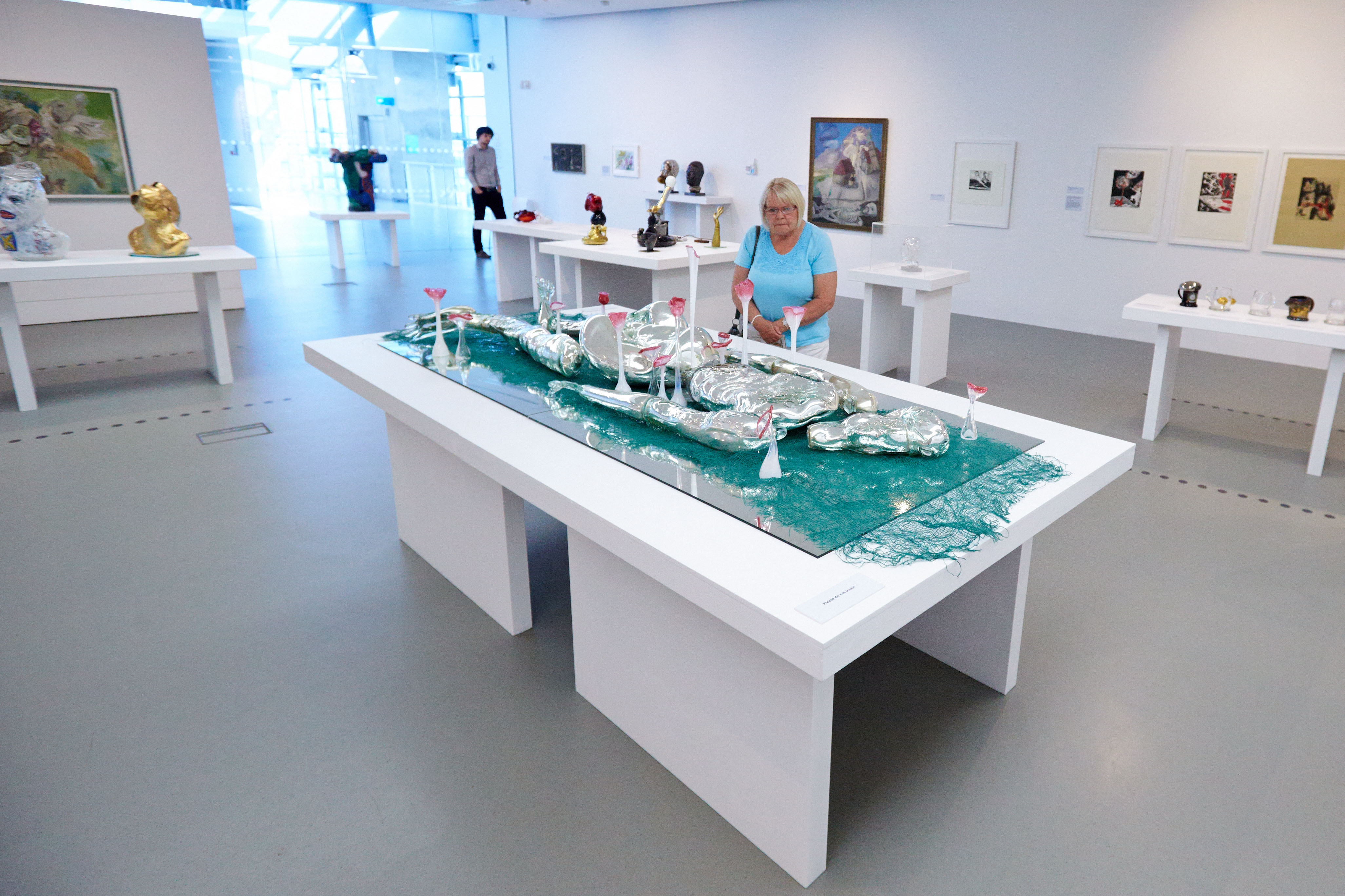 Narcissus by Erwin Eisch on display in the National Glass Centre in Sunderland