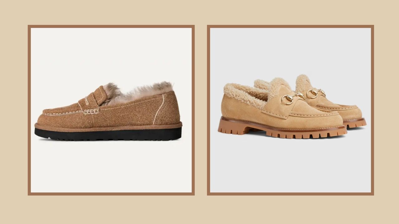 Ugg's Ellis loafers are a lookalike for Gucci's merino wool-lined loafers