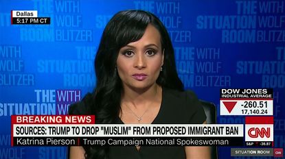 Trump spokeswoman Katrina Pierson tries to explain Donald Trump's Muslim ban
