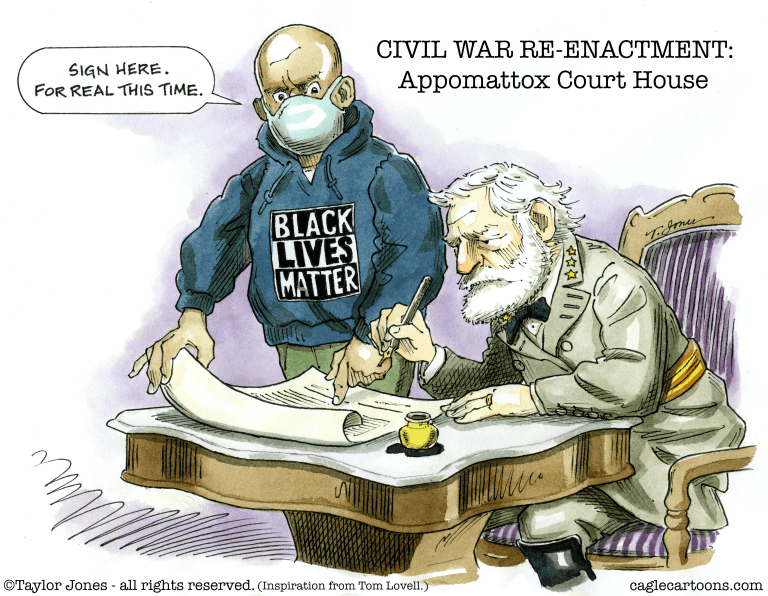 Editorial Cartoon U.S. BLM Civil War Appomattox&amp;amp;nbsp;