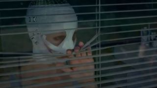 A bandanged up mother in Goodnight Mommy