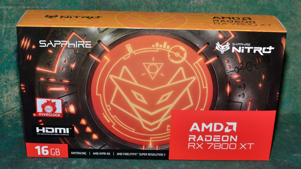 Sapphire RX 7800 XT Nitro+ charts and images