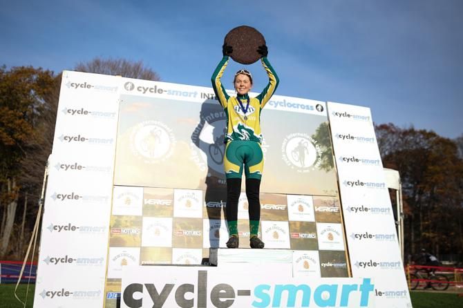 White wins a podium cookie with her U23 win
