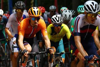 Richie Porte (Australia) in the men's road race at the Tokyo Olympic Games