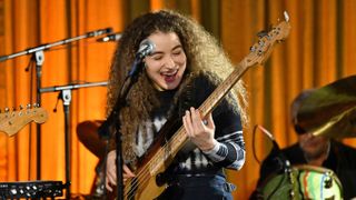 Tal Wilkenfeld performs at Robbie Robertson: A Celebration of His Life And Music at The Village Studios on November 15, 2023