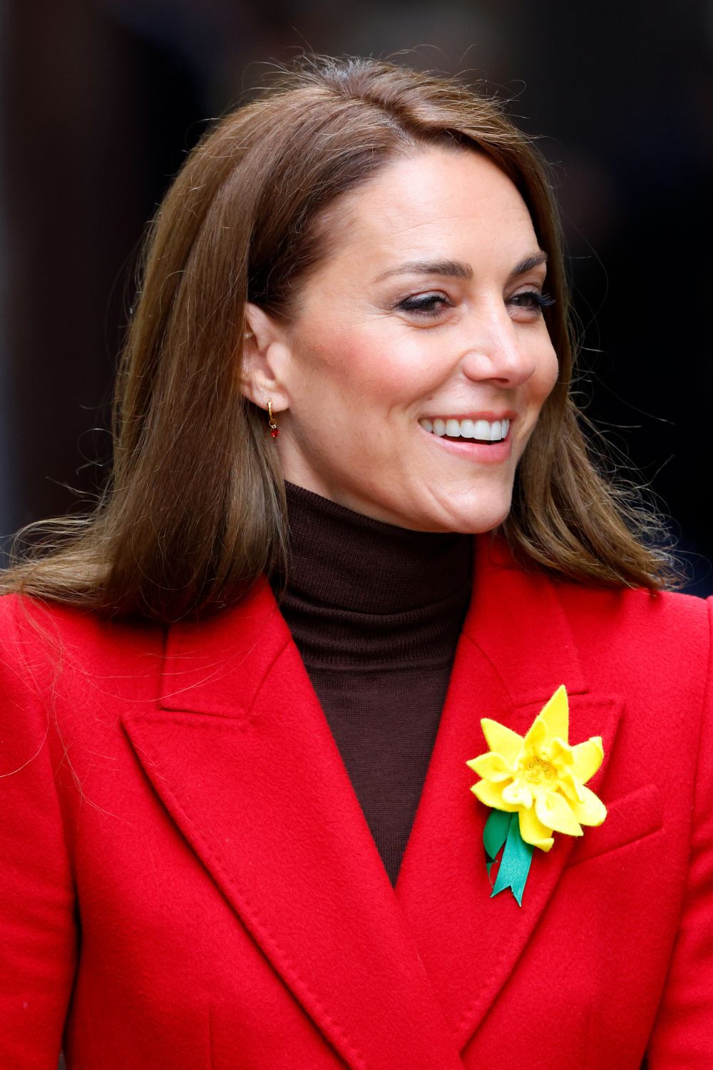 Kate Middleton wearing Spells of Love Teardrop Garnet Charm Hoops