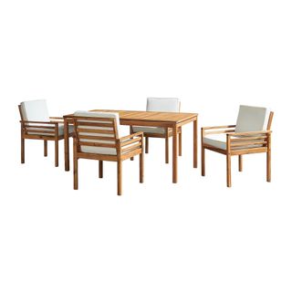 Alaterre Furniture Okemo Acacia Wood 5-Piece Dining Set