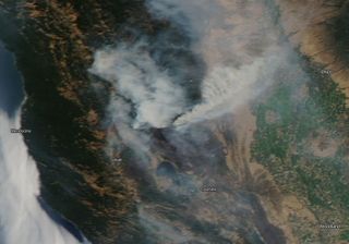 Mendocino Complex Fire Aug 13, 2018