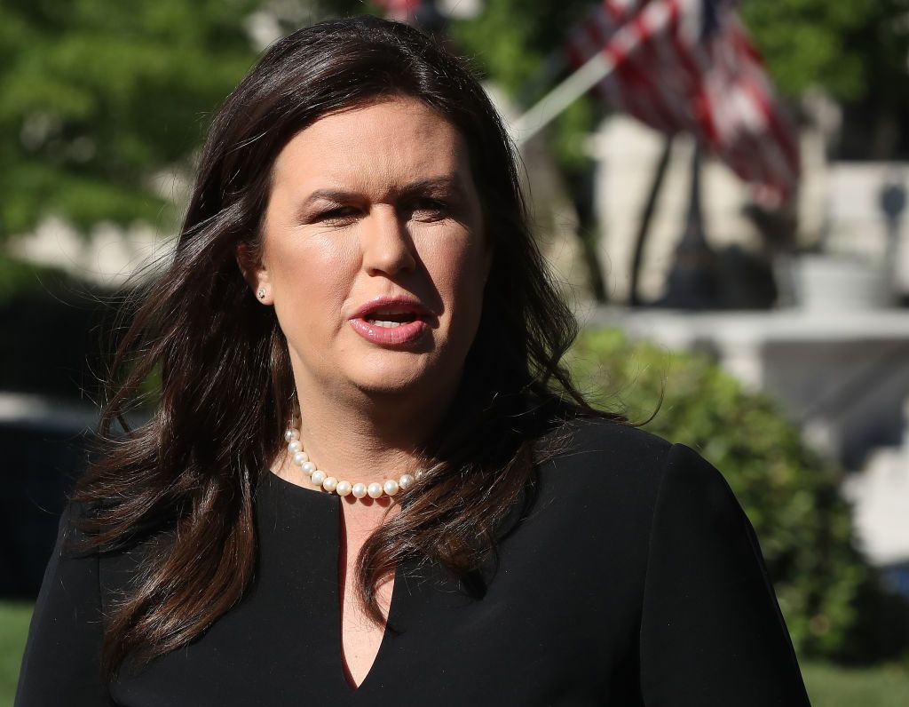 Sarah Huckabee Sanders.