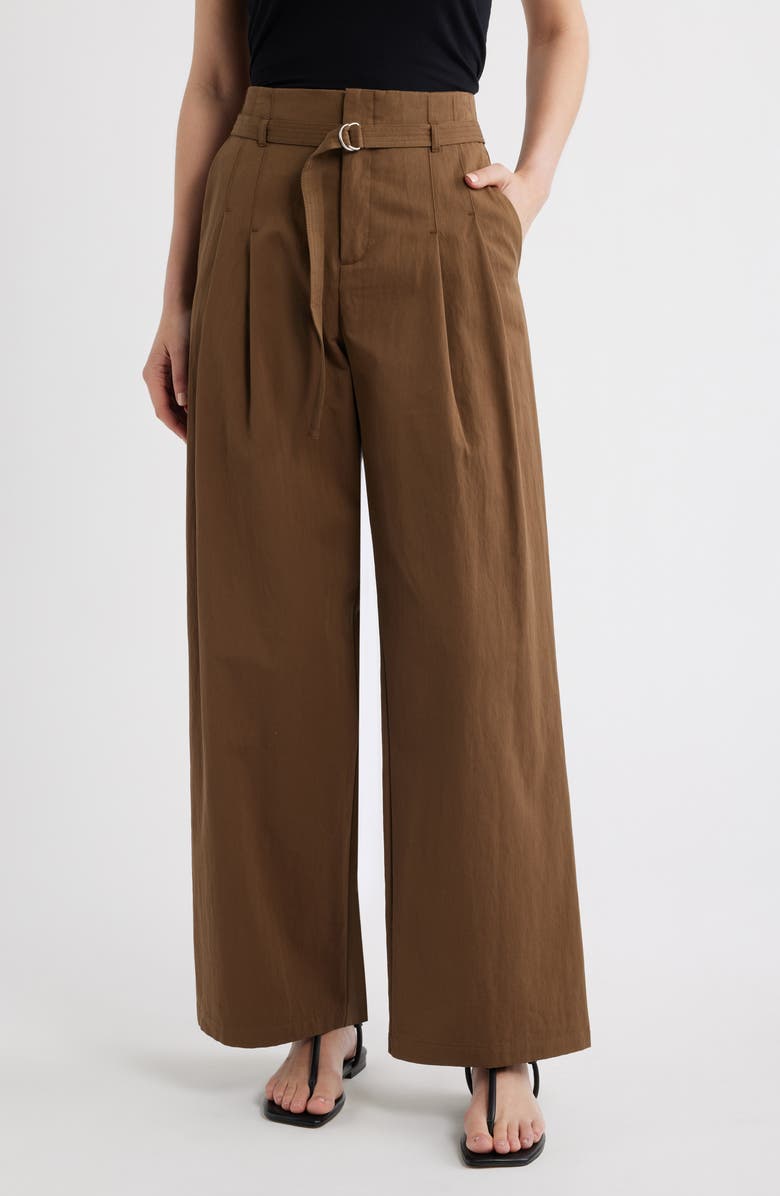 Cubo Patalon Belted Cotton Blend Pants