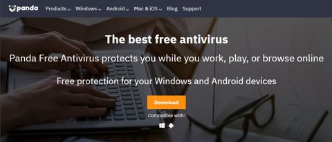 Panda Free Antivirus Review Hero
