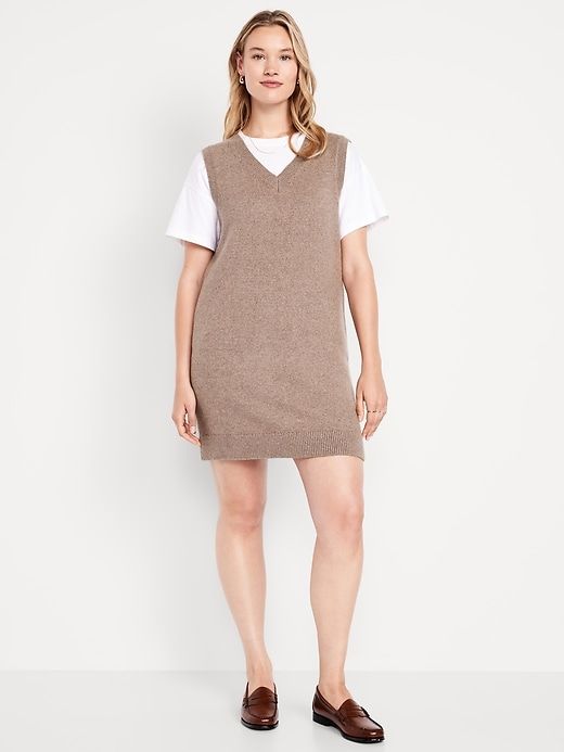 Sosoft Sleeveless Mini Sweater Dress