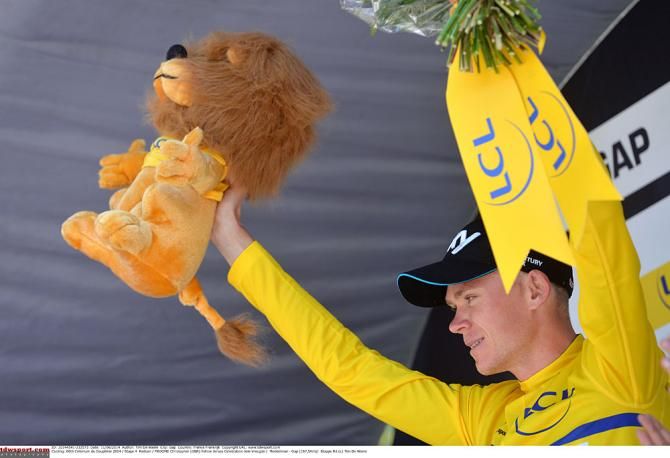Yellow jersey Chris Froome