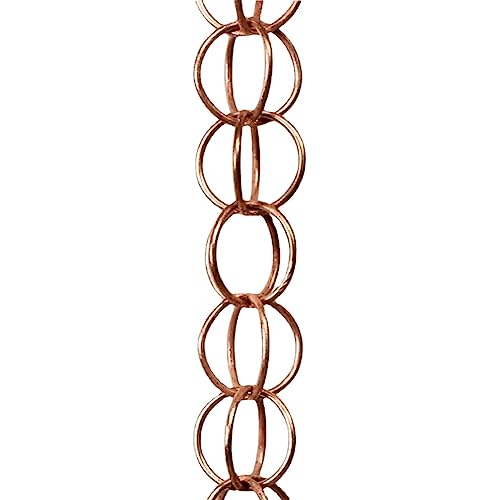 Micvtve Steel Leaf Rain Chain, Garden Gift for Mom, Gutters, Rain Catcher for Downspout With Adapter, Thick Flower Cups C