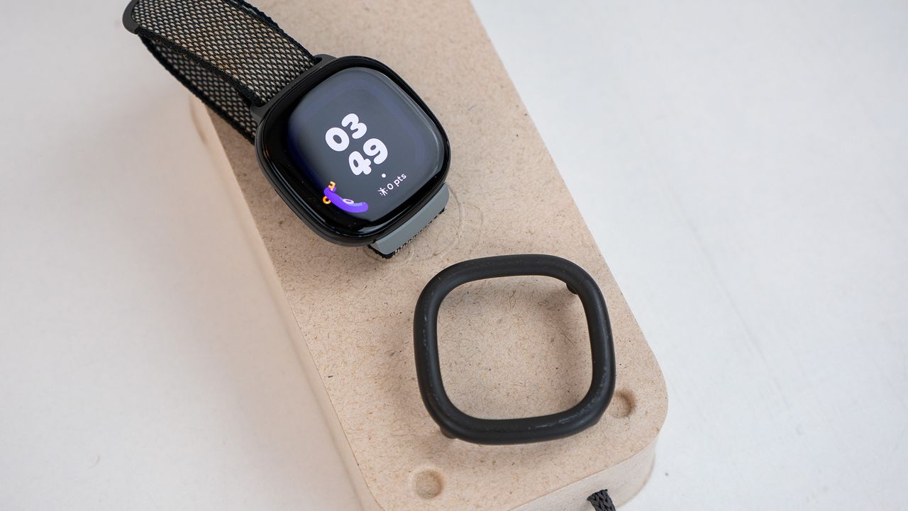 A close look at the Fitbit Ace LTE hardware with its bumper case