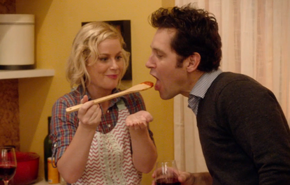 Paul Rudd and Amy Poehler mock the romantic comedy genre in They Came Together