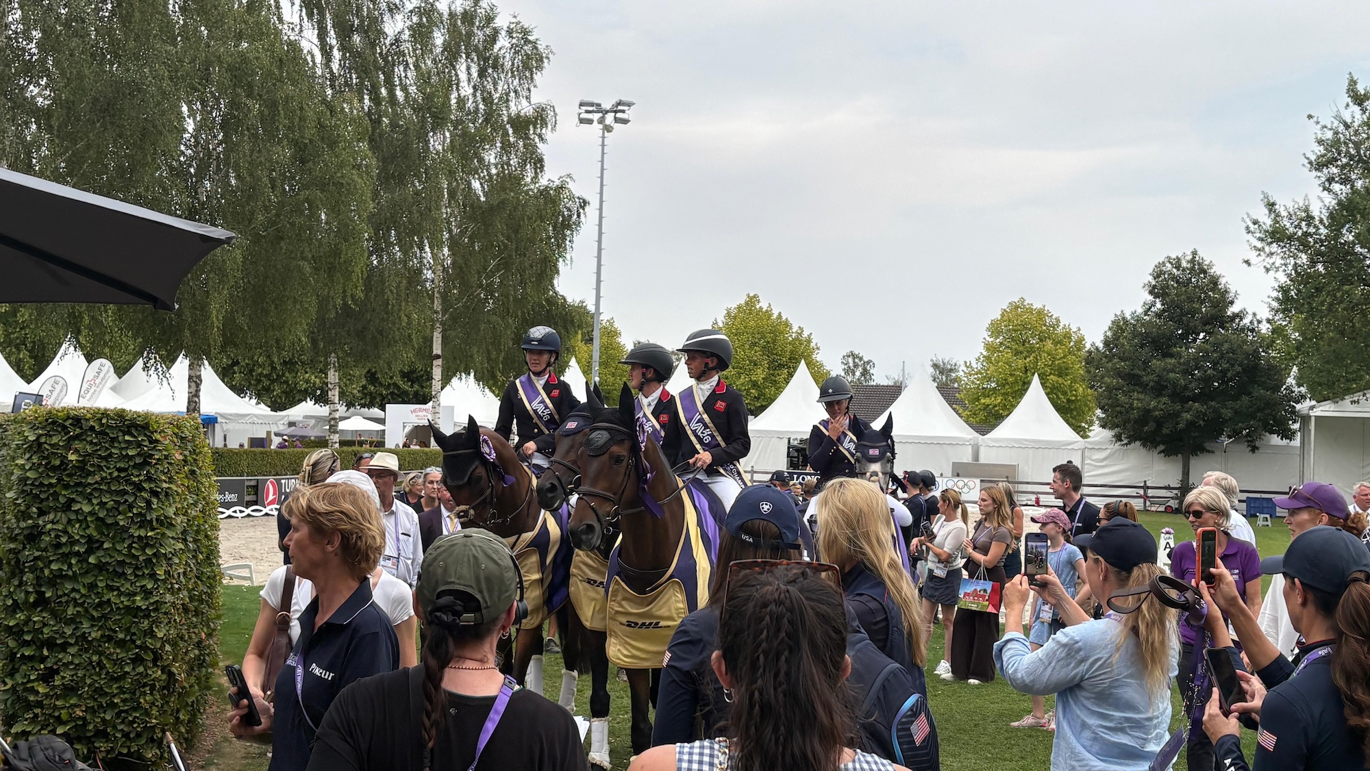 british team head to prize giving at aachen world champs
