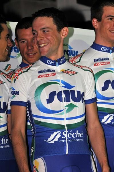 Riders were all smiles at the Saur Sojasun presentation