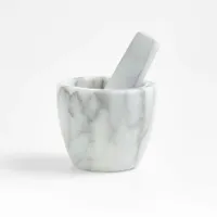 French kitchen mini marble pestle and mortar, Crate &amp; Barrel