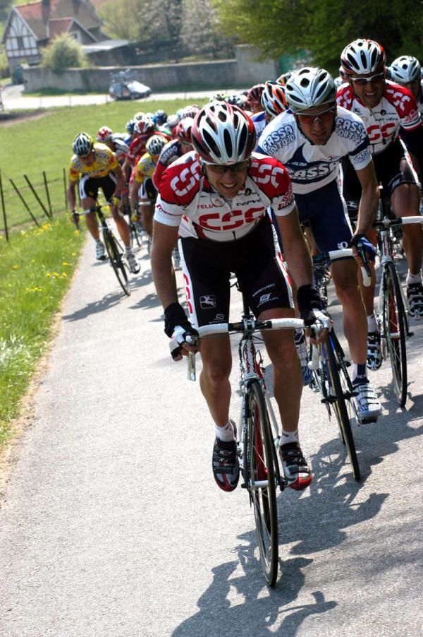 2003 and Carlos Sastre (CSC) leads the peloton