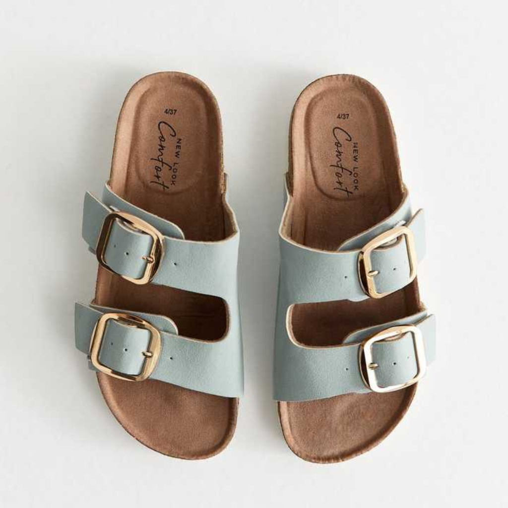 New Look Faux Leather Strap Sandals