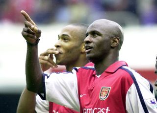 Former Arsenal captains Thierry Henry (left) and Patrick Vieira - as well as Dennis Bergkamp - have been linked with a role in a potential take over of the club.