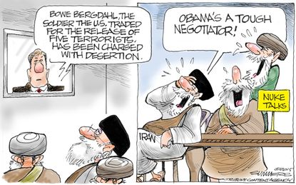 
Political cartoon World Iran nuclear deal