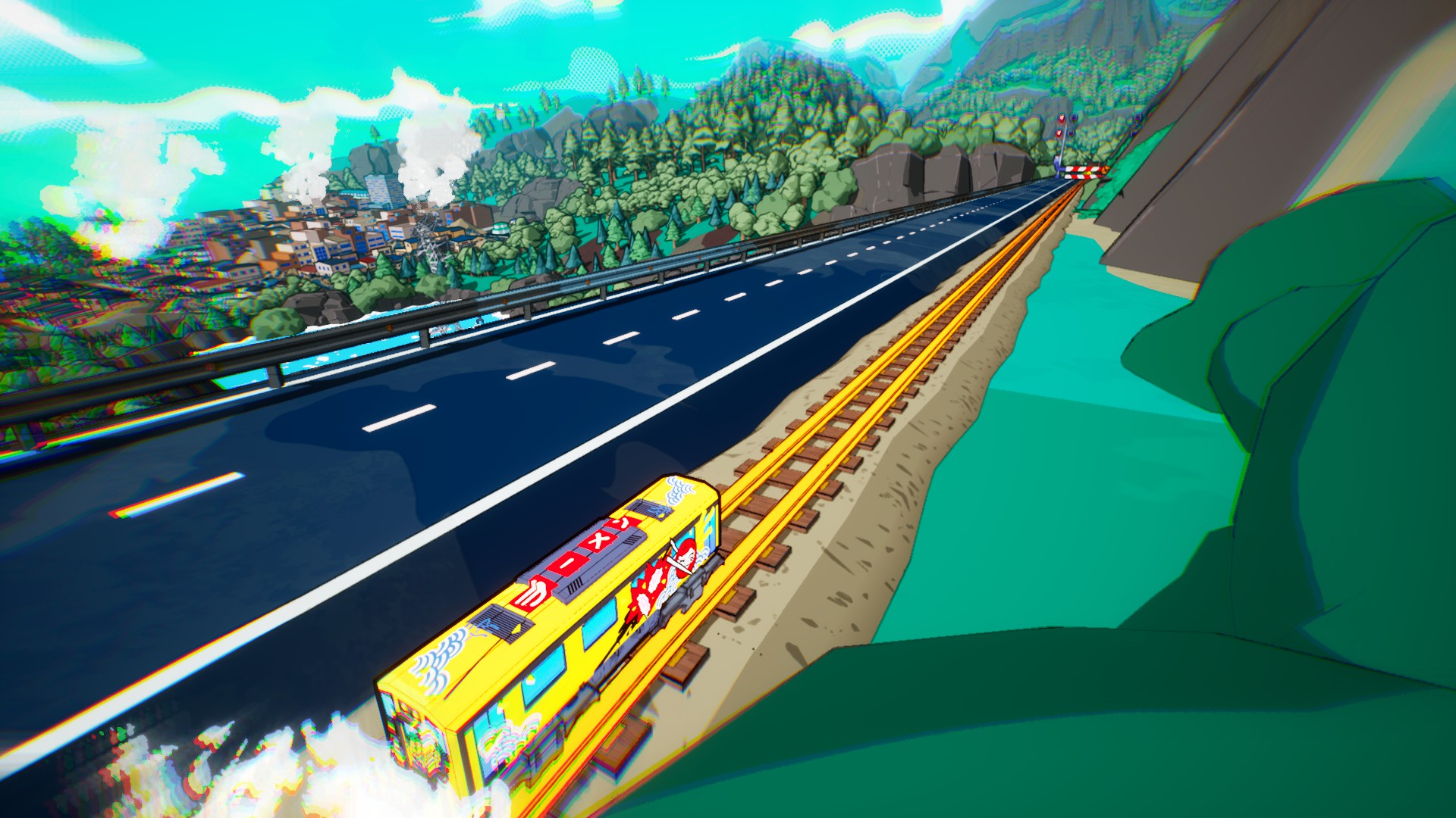 Various images of Denshattack! An upcoming game by Undercoders.