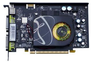 The GeForce 7600GT by XFX comes with dual DVI outputs