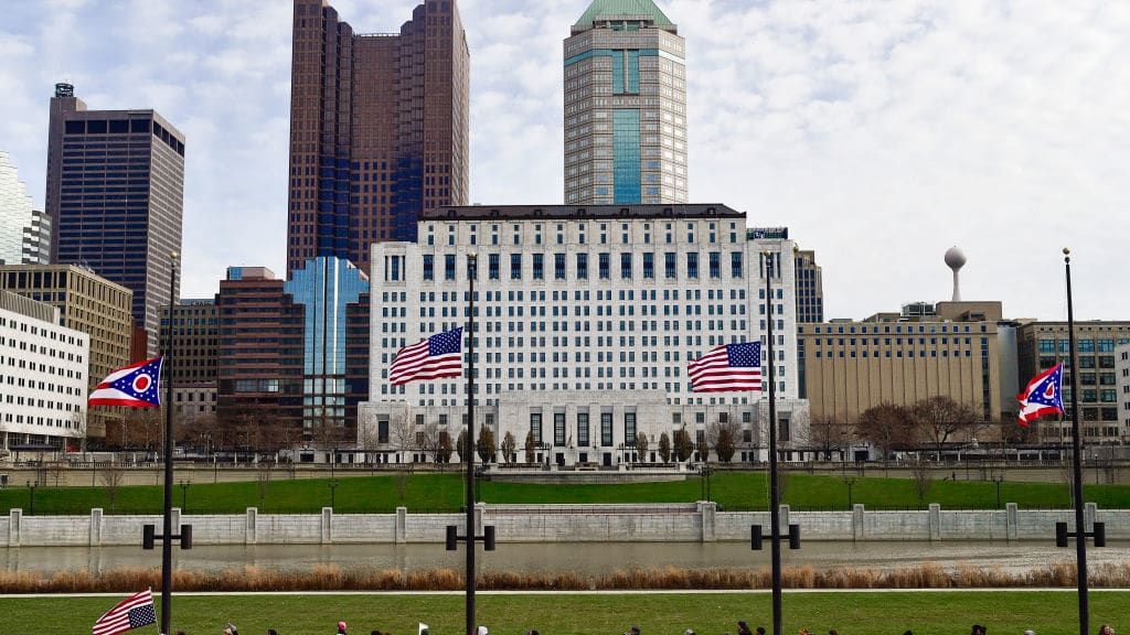 The Ohio Statehouse in Columbus.