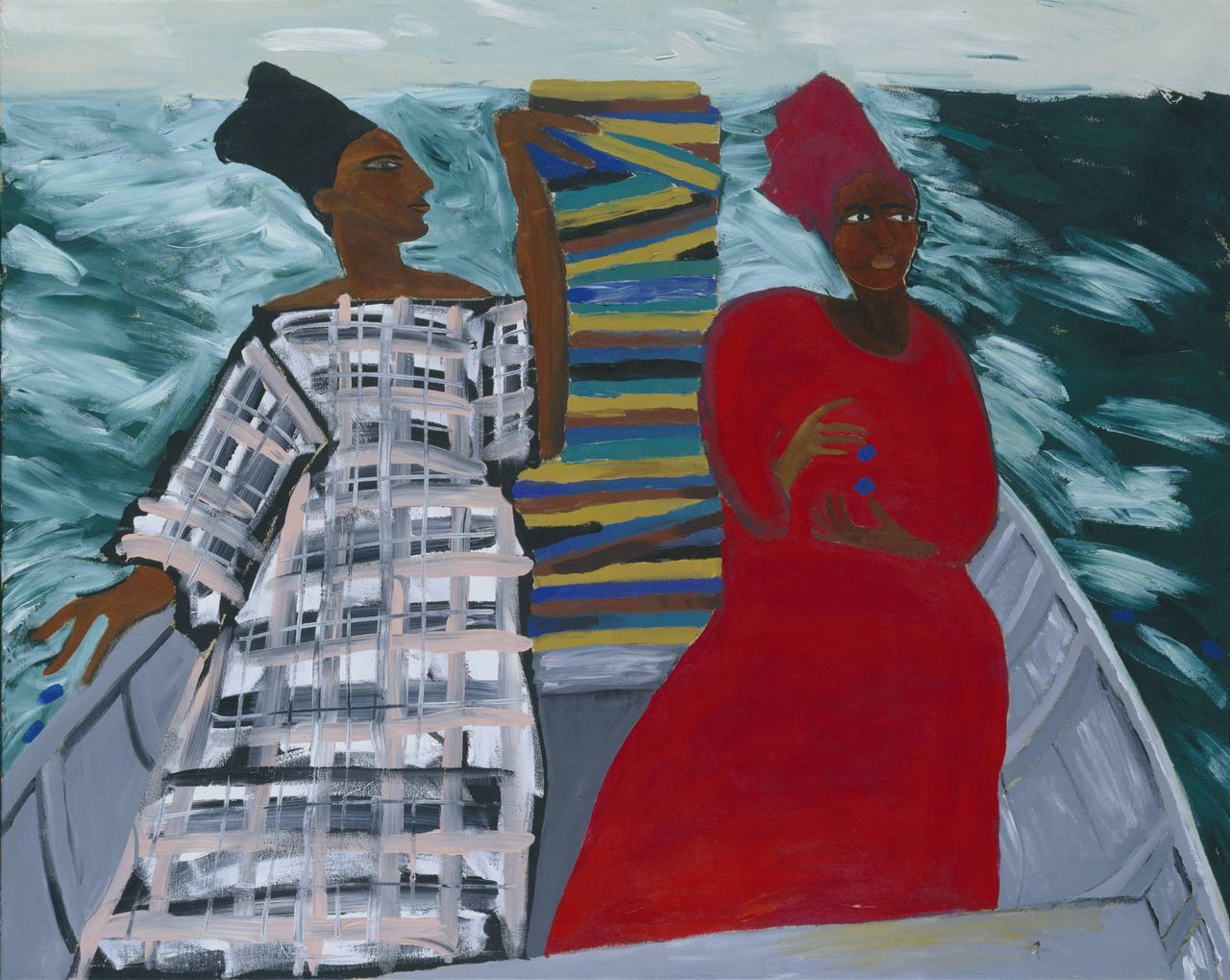 Lubaina Himid&#039;s Between the Two my Heart is Balanced painting