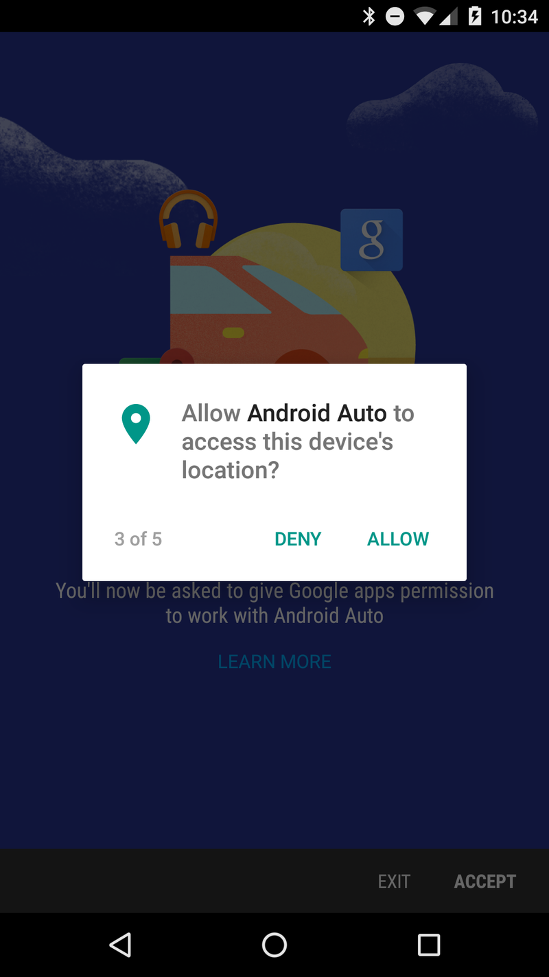 Android Auto and Android Marshmallow permissions