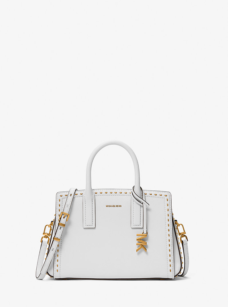 Laila Small Studded Leather Satchel