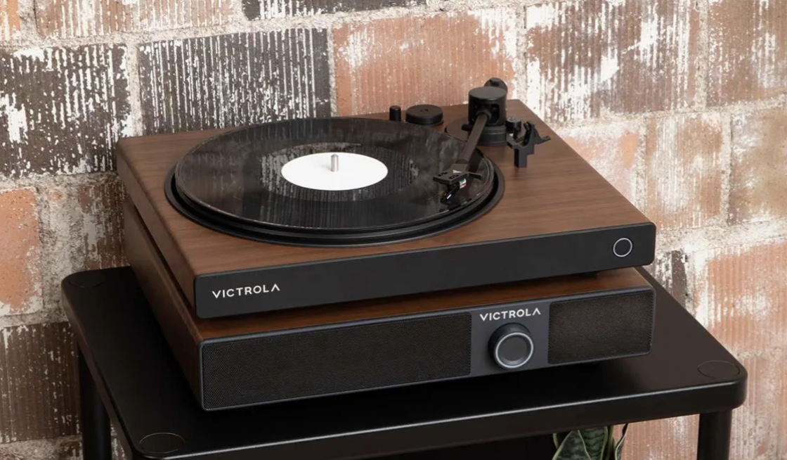 Victrola Soundstage in a brick listening facility