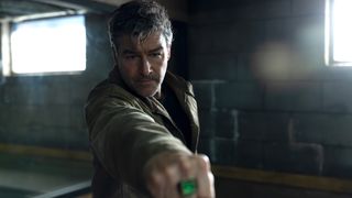 Hal Jordan holding Lantern ring out to make a construct in Lanterns Season 1