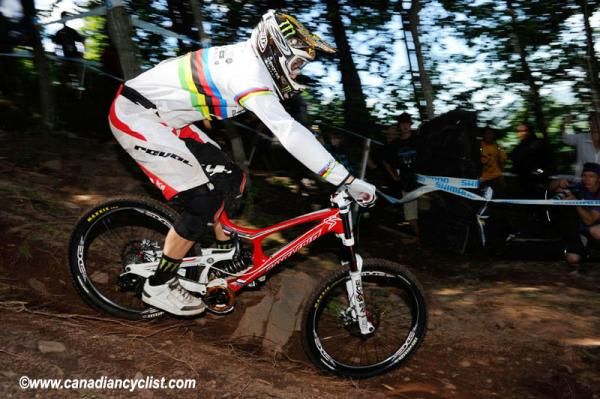 Steve Peat (Santa Cruz Syndicate) brought his game, qualifying first