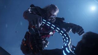 Marvel's Wolverine Omega Red pinning Wolverine to the ground in cutscene mid fight