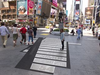 Spotlight on Broadway installation by Doyle Patners