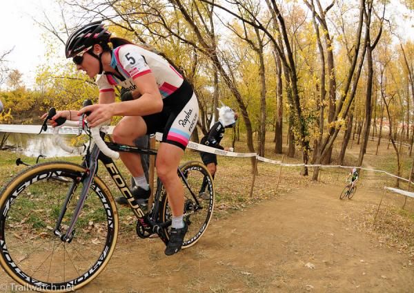Gabby Day (Rapha Focus) putting in a good ride