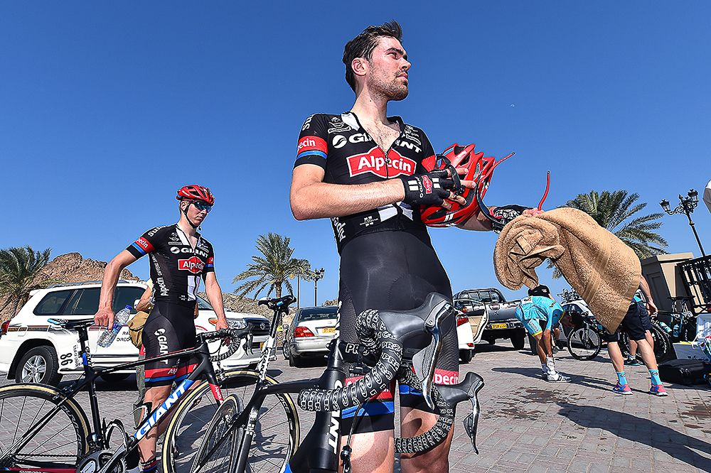 Tom Dumoulin recovers after stage 1 in Oman.