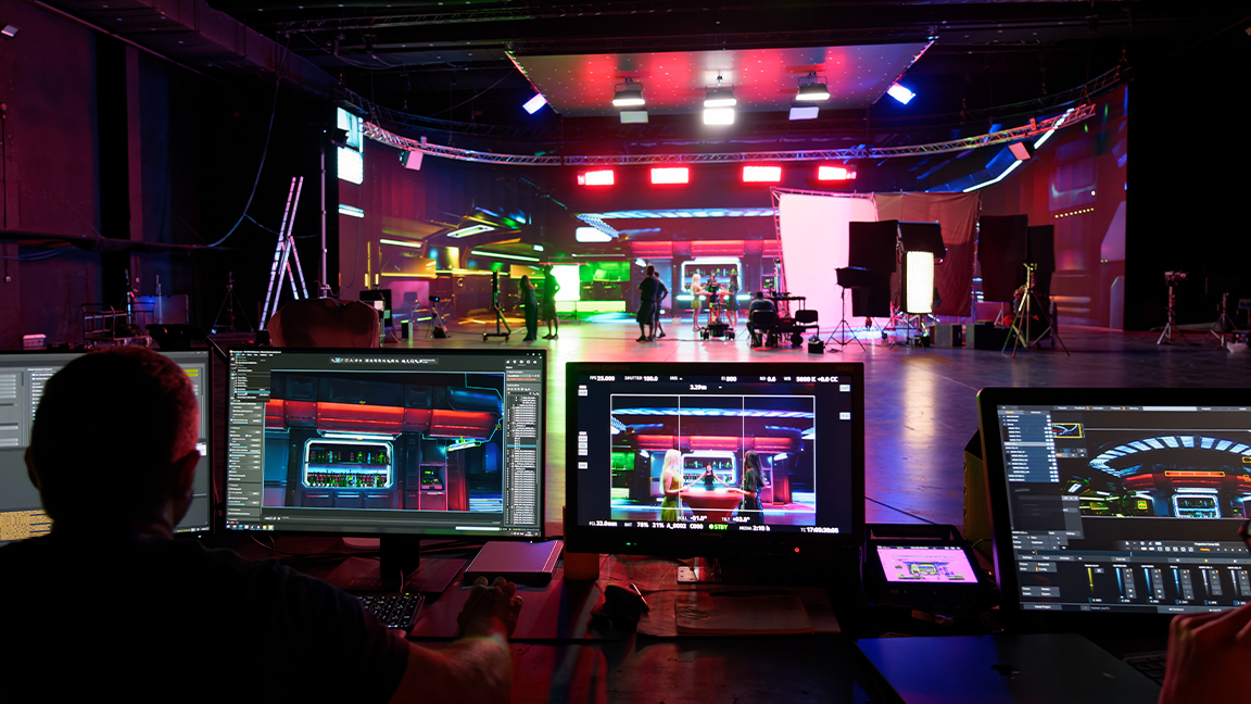 Chaos USD; a photo of a film studio