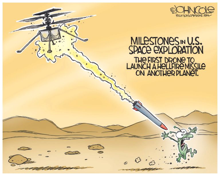 Editorial Cartoon U.S. nasa ingenuity mars | The Week