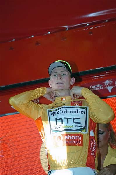 Andr&eacute; Greipel (Columbia-HTC) will wear gold for another day.