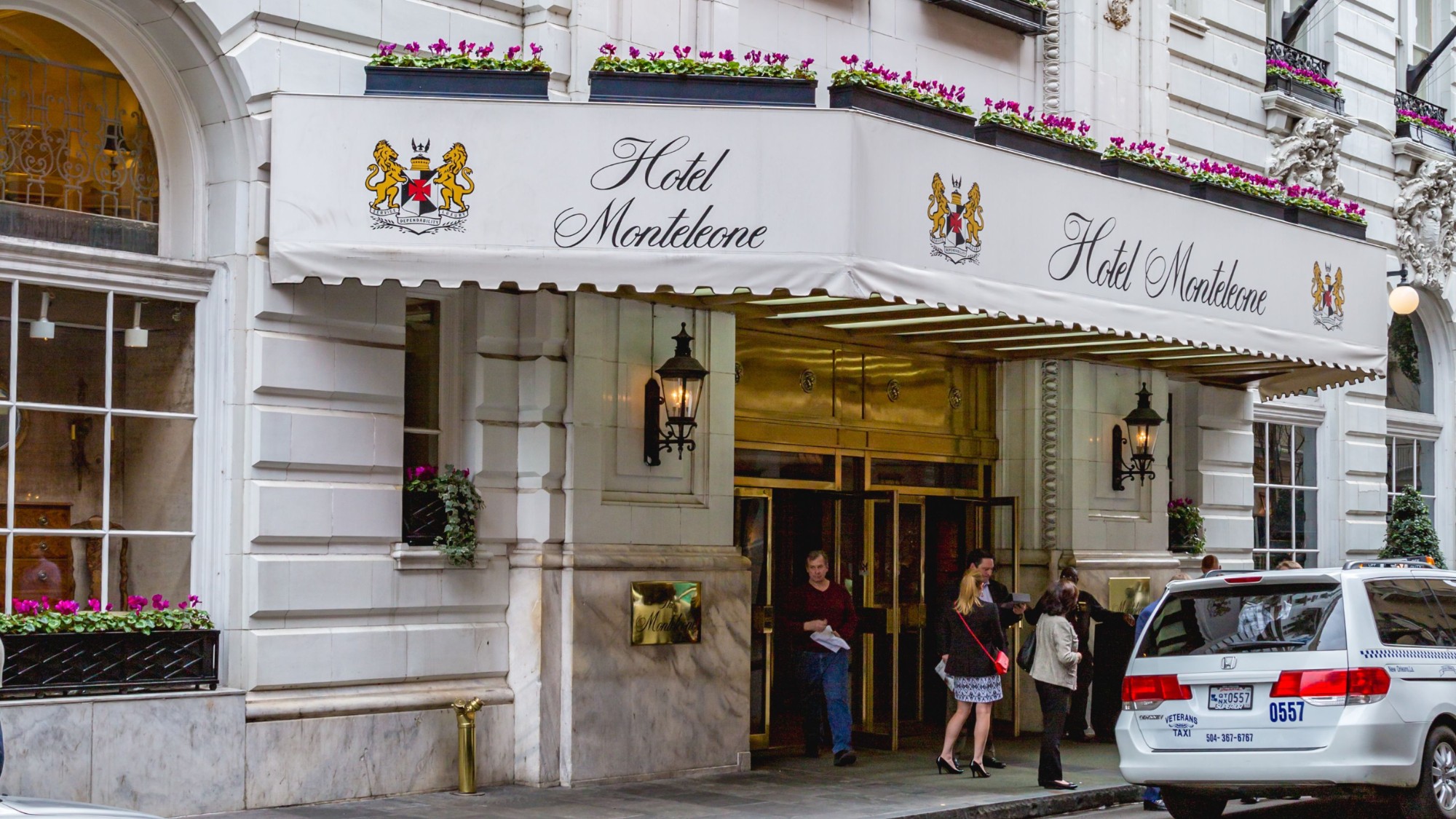 The exterior of the Hotel Monteleone in New Orleans
