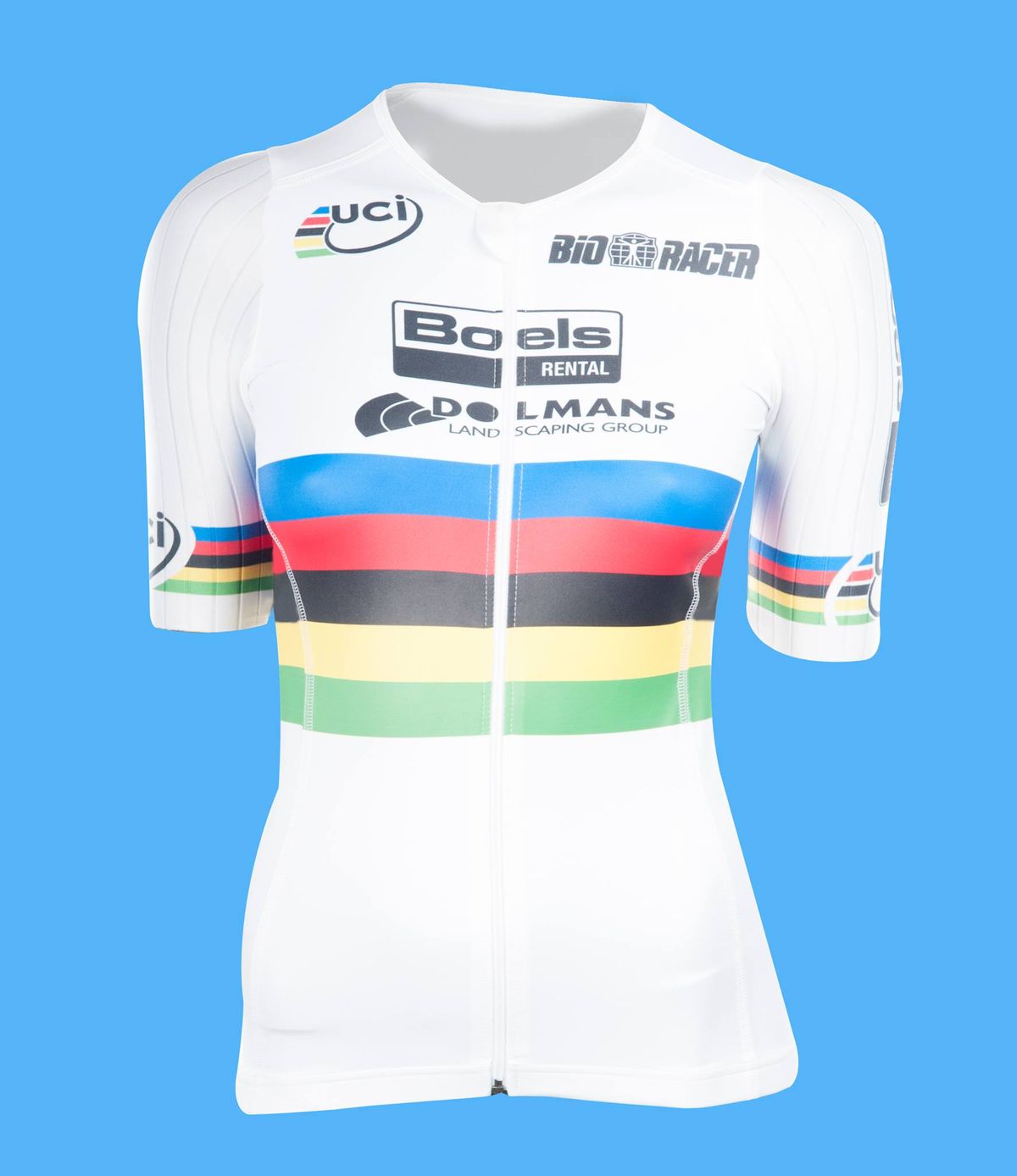The finished product - Lizzie Armitstead's rainbow jersey