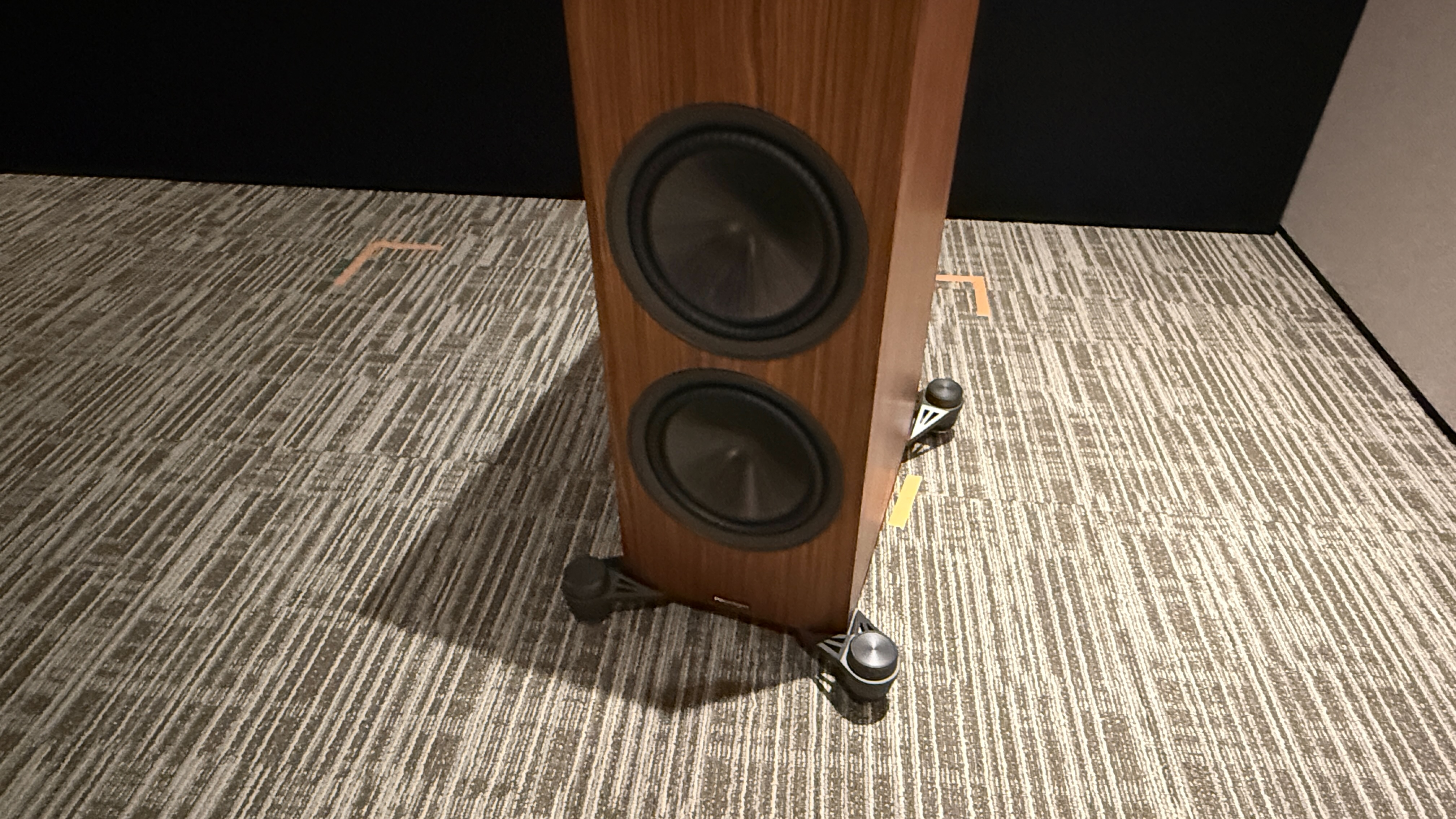 Paradigm Premier 820F v2 floorstanding speakers in a home cinema room