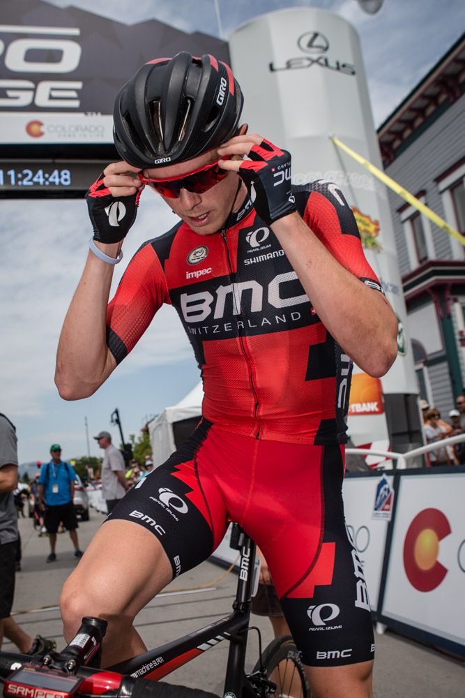Rohan Dennis (BMC) gets ready to roll out before stage 1